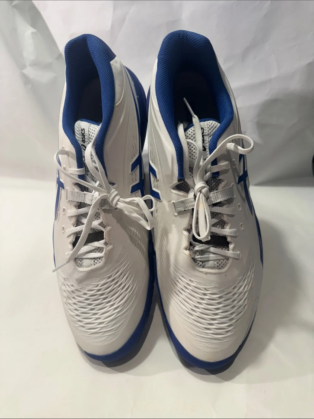 ASICS GEL-Resolution X Men’s 13 Tennis Shoes White Blue